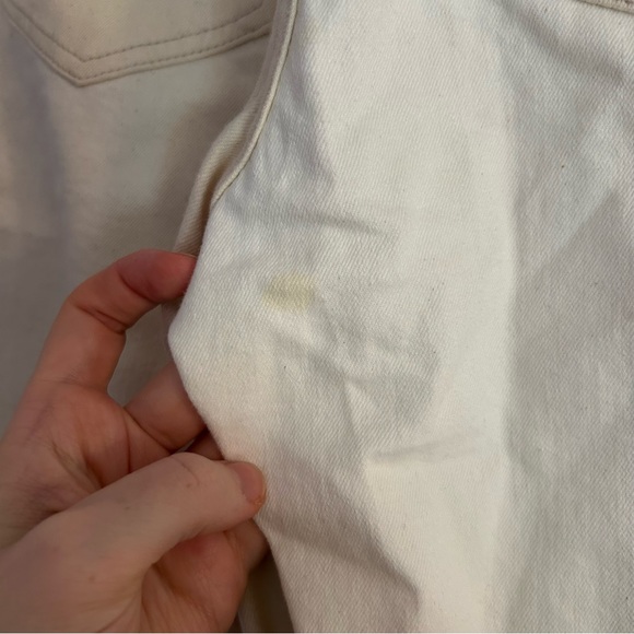 J.Crew Size 27 High Rise Classic Straight Leg Jean with Tonal Ivory Patches - Picture 8 of 8